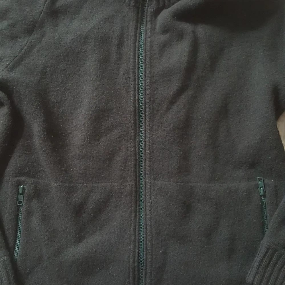 J. Crew Lambswool Jacket Ribbed Hem Winter Zip Front Pockets Mens‎ Size Medium